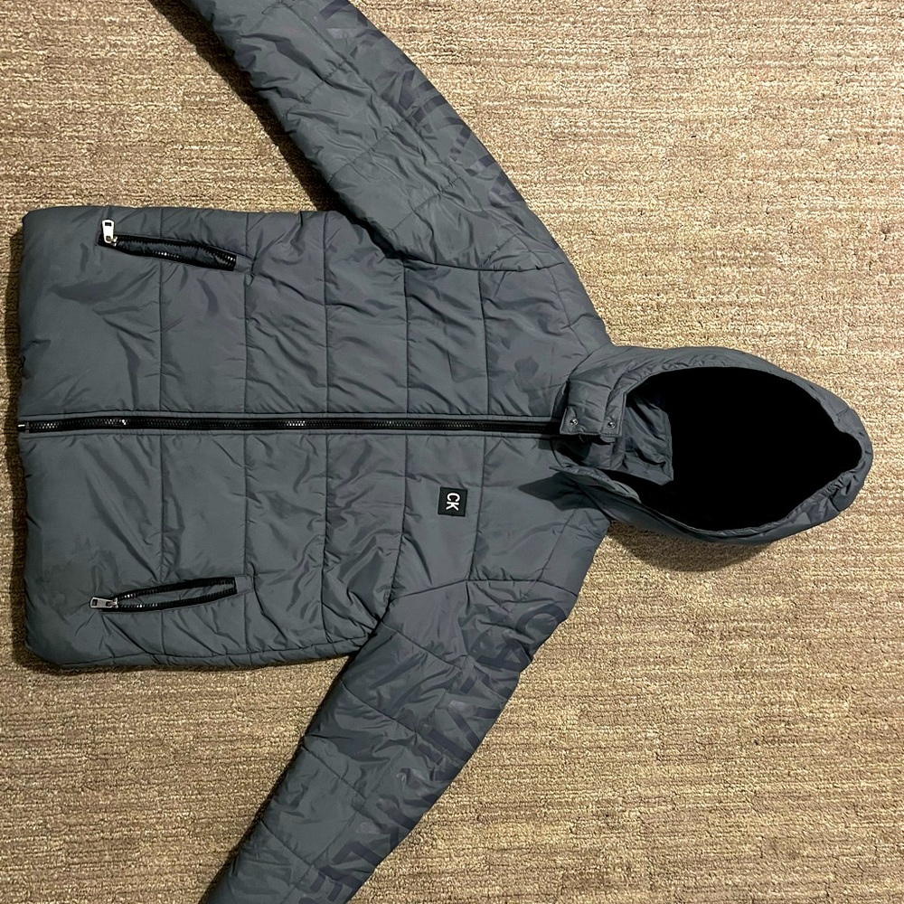 Calvin Klein grey winter warm coat